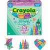imageCreateOn Crayola Colors of Kindness Magnetic Tiles Building Set for Kids Magnetic Building Toys for Kids STEM Toys for Boys and Girls Ages 3 and Up 36Piece Set Small