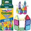 imageCreateOn Crayola Magnetic Tiles Building Set for Kids Magnetic Toys for Kids Travel Toys Classroom Sensory Toy Blocks STEM ampamp Montessori Tools for Boys ampamp Girls Ages 3 14Piece Set GlitterRetro
