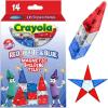 imageCreateOn Crayola Magnetic Tiles Building Set for Kids Magnetic Toys for Kids Travel Toys Classroom Sensory Toy Blocks STEM ampamp Montessori Tools for Boys ampamp Girls Ages 3 14Piece Set GlitterRed  White and Blue