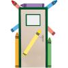 imageEureka Crayola Crayons Door Window and Bulletin Board GoAround Classroom Decorations for Teachers 12 Pieces