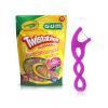 imageGUM Crayola Twistables Kids Flossers with Fluoride  Designed for Little Hands  Three Fun Fruit Flavors  Easy to Use Kids Floss Picks for Children Ages 3 75 Count