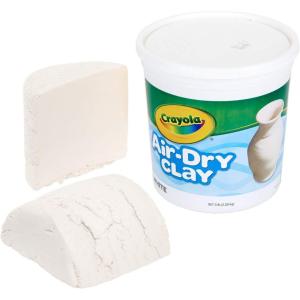 imageCrayola Air Dry Clay White 5Lb Bucket No Bake Clay for Kids Gift