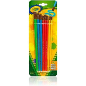 imageCrayola Kids Paint Brush Set 8ct Painting Supplies for Kids Assorted Sizes Kids Arts ampamp Crafts Supplies for Elementary ampamp Preschool