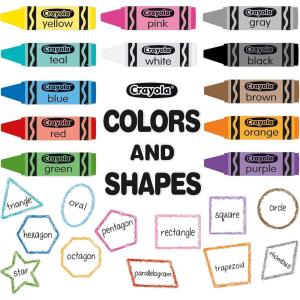 imageEureka Colors ampamp Shapes Bulletin Board Set 28 Pieces EU847813OSFA