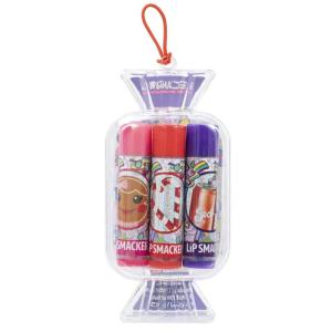 imageLip Smacker Crayola Crayon Stackable Flavored Clear Lip Balm Blue  Moisturizing SoothingGingerbread  Candy Cane  Soda Pop