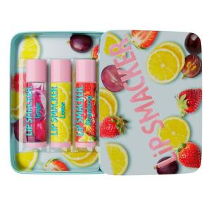 imageLip Smacker Crayola Crayon Stackable Flavored Clear Lip Balm Blue  Moisturizing SoothingGrape  Lemon  Strawberry