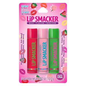 imageLip Smacker Crayola Crayon Stackable Flavored Clear Lip Balm Blue  Moisturizing SoothingStrawberry  Cotton Candy  Watermelon