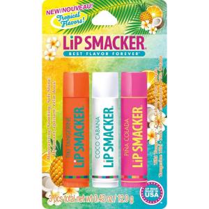imageLip Smacker Crayola Crayon Stackable Flavored Clear Lip Balm Blue  Moisturizing SoothingTangerine  Coconut  Pina Colada