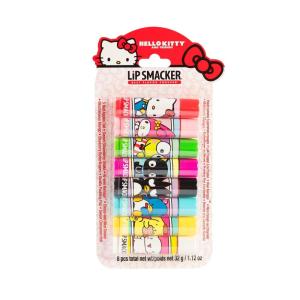 imageLip Smacker Crayola Lip Balm Party Pack  8 Moisturizing Lip Balms Cotton Candy Orange Sherbert Watermelon Berry Apple Banana Hydrating ampamp Protecting  CrueltyFreeHello Kitty and Friends