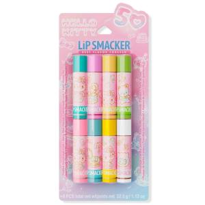 imageLip Smacker Crayola Lip Balm Party Pack  8 Moisturizing Lip Balms Cotton Candy Orange Sherbert Watermelon Berry Apple Banana Hydrating ampamp Protecting  CrueltyFreeLip Balm Vault