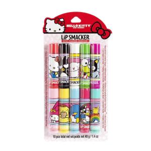 imageLip Smacker Crayola Lip Balm Party Pack  8 Moisturizing Lip Balms Cotton Candy Orange Sherbert Watermelon Berry Apple Banana Hydrating ampamp Protecting  CrueltyFreeHello Kitty