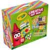imageCrayola Art Set for Kids 125pcs Art Supplies Kit with Giant Coloring Books Washable Paints Markers ampamp Storage Box Holiday ampamp Christmas Gift for Kids Ages 5 Amazon Exclusive