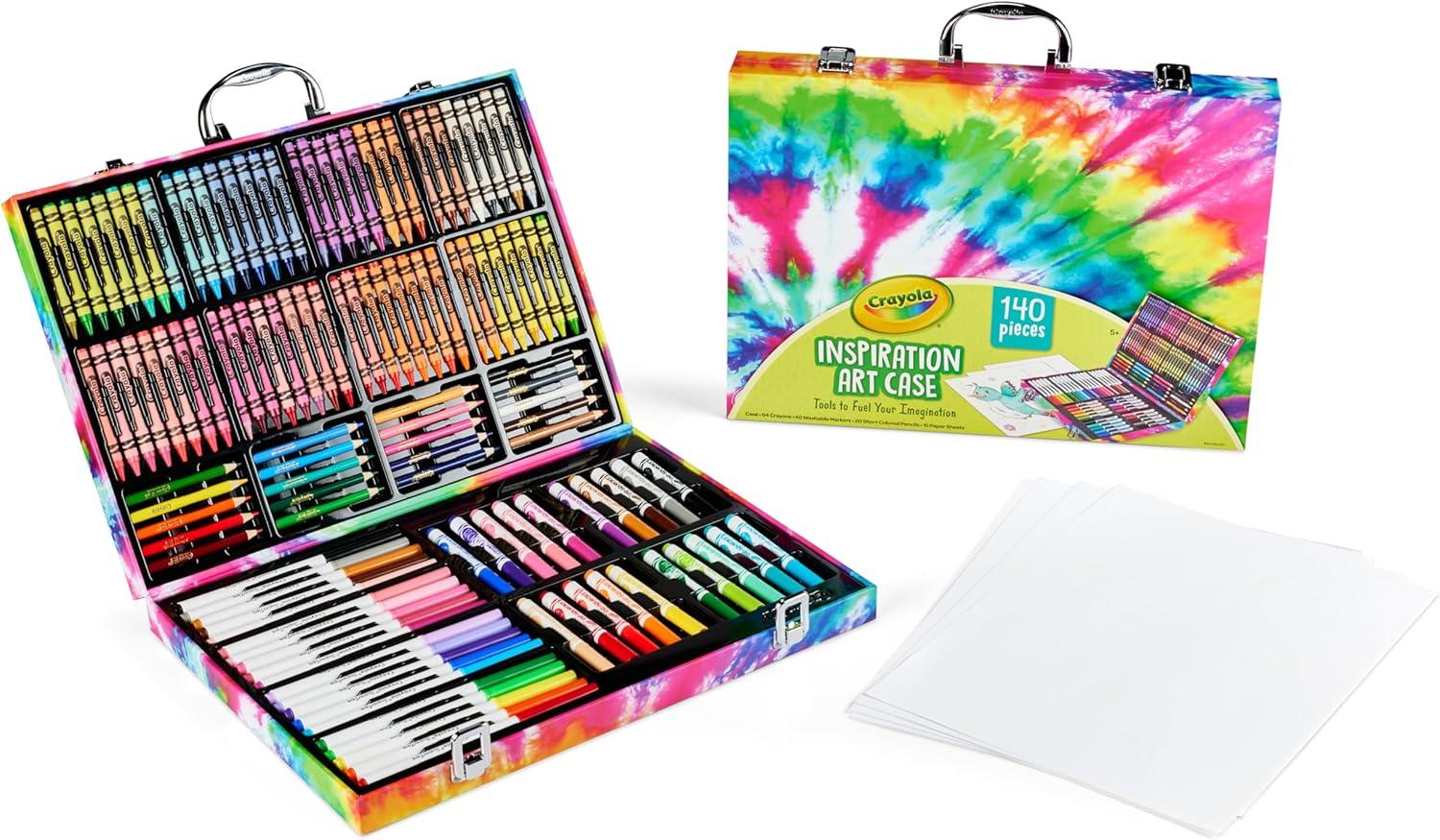 imageCrayola Limited Edition Coloring Set 115pcs Kids Drawing Supplies Kit with Crayons Markers ampamp Colored Pencils Birthday Holiday for Kids 51 Count Pack of 1