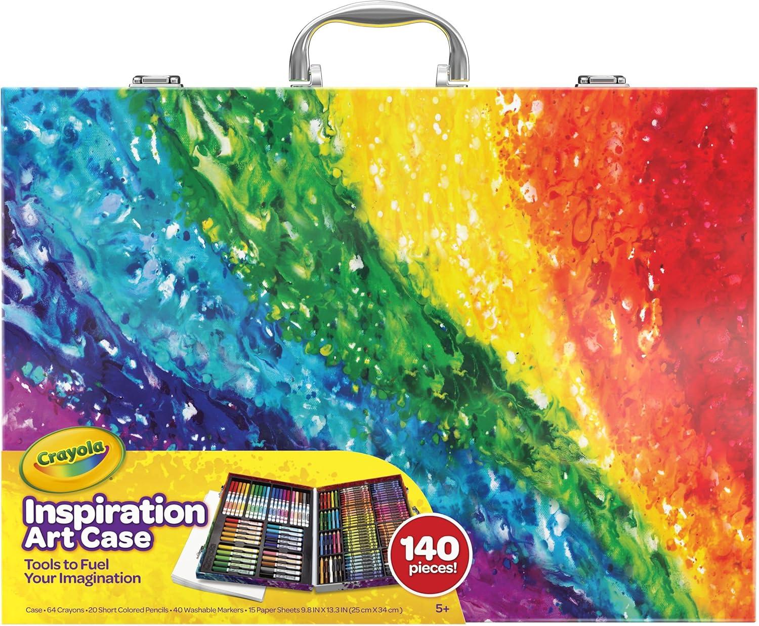 imageCrayola Limited Edition Coloring Set 115pcs Kids Drawing Supplies Kit with Crayons Markers ampamp Colored Pencils Birthday Holiday for Kids 5140 Piece Set