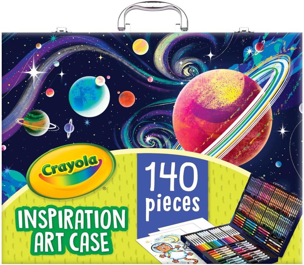 imageCrayola Limited Edition Coloring Set 115pcs Kids Drawing Supplies Kit with Crayons Markers ampamp Colored Pencils Birthday Holiday for Kids 5140 Piece Set