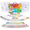 imageCrayola Limited Edition Coloring Set 115pcs Kids Drawing Supplies Kit with Crayons Markers ampamp Colored Pencils Birthday Holiday for Kids 5115 Count Pack of 1