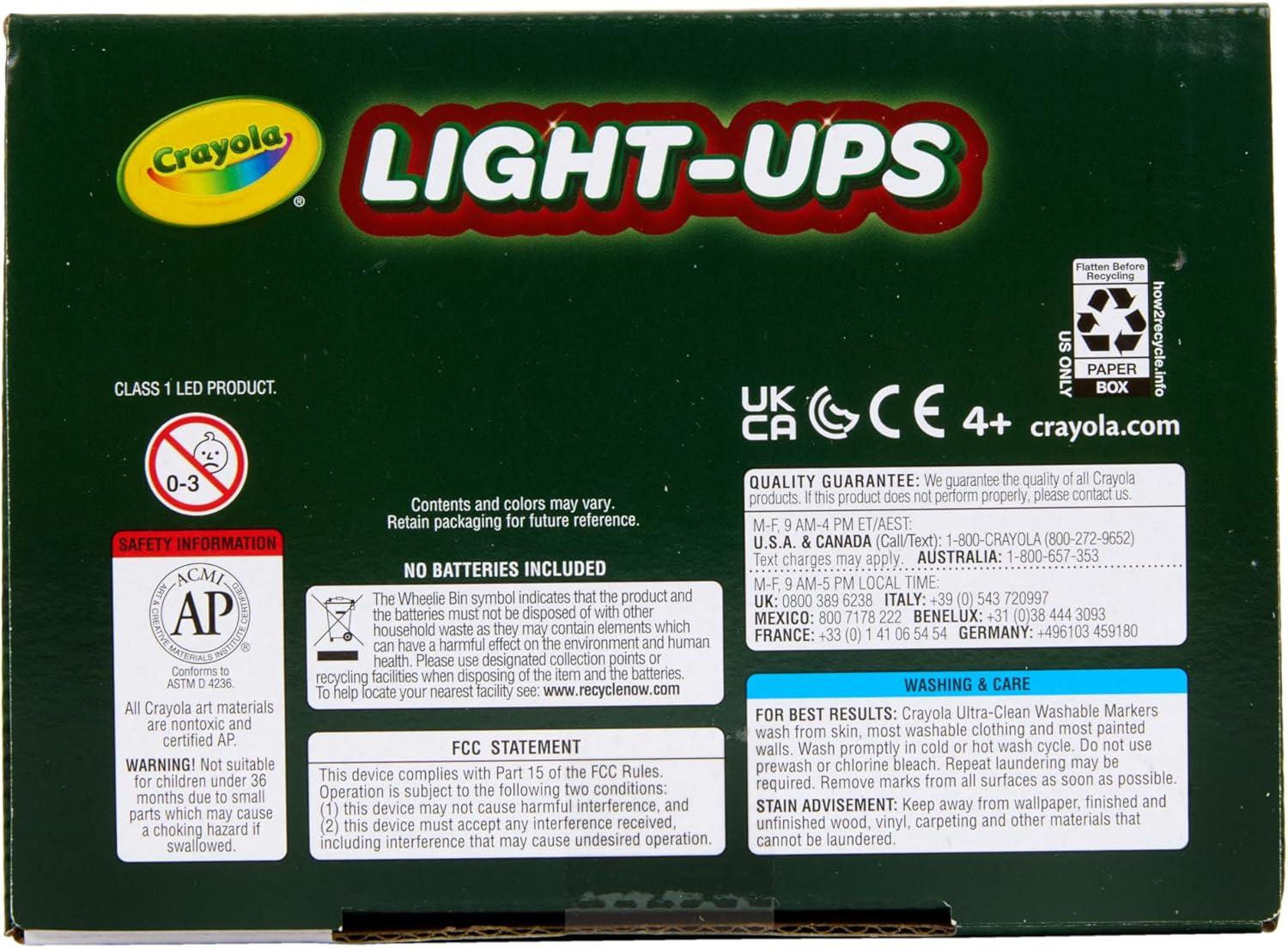 imageCrayola Light Ups Reindeer Recolorable Light Up Toy for Kids Reindeer Decor Glow in The Dark Holiday Gift for Kids Ages 5Reindeer