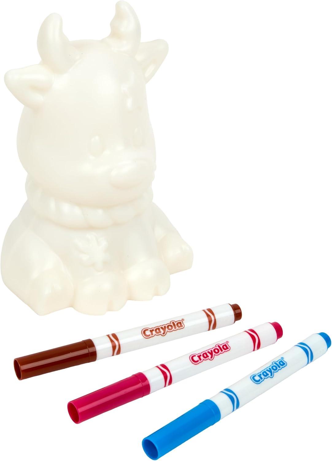 imageCrayola Light Ups Reindeer Recolorable Light Up Toy for Kids Reindeer Decor Glow in The Dark Holiday Gift for Kids Ages 5Reindeer