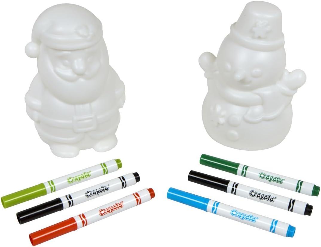 imageCrayola Light Ups Reindeer Recolorable Light Up Toy for Kids Reindeer Decor Glow in The Dark Holiday Gift for Kids Ages 5SantaSnowman