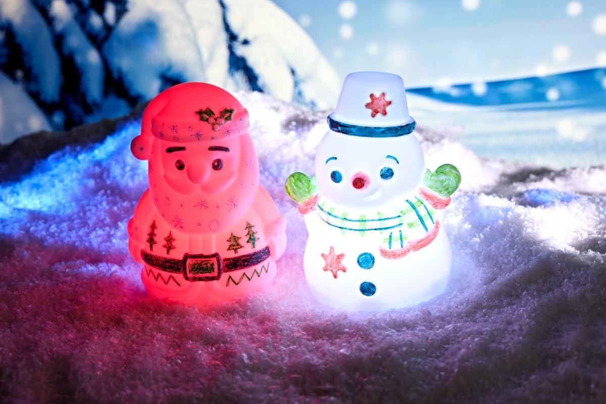 imageCrayola Light Ups Reindeer Recolorable Light Up Toy for Kids Reindeer Decor Glow in The Dark Holiday Gift for Kids Ages 5Snowman