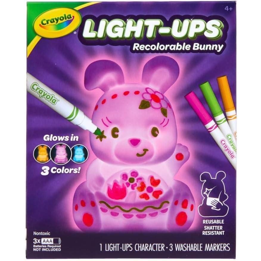 imageCrayola Light Ups Reindeer Recolorable Light Up Toy for Kids Reindeer Decor Glow in The Dark Holiday Gift for Kids Ages 5Bunny