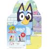 imageCrayola Bluey Create ampamp Color Art Case 75pcs Bluey Coloring Pages ampamp Stickers Holiday for Girls ampamp Boys Art Kit for Kids Ages 5Art Kit  Bluey