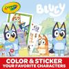 imageCrayola Bluey Create ampamp Color Art Case 75pcs Bluey Coloring Pages ampamp Stickers Holiday for Girls ampamp Boys Art Kit for Kids Ages 5Art Kit  Bluey