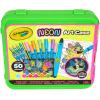 imageCrayola Neon Art Case 50pcs Holiday for Boys ampamp Girls Neon Paint Markers ampamp Crayons Kids Glow in The Dark Art Set Ages 5Neon