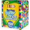 imageCrayola Super Tips Marker Set 150ct 2in1 Fine Point ampamp Broad Line Markers for Kids Colored Markers for Coloring Books Gifts 3150 Count Pack of 1