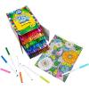 imageCrayola Super Tips Marker Set 150ct 2in1 Fine Point ampamp Broad Line Markers for Kids Colored Markers for Coloring Books Gifts 3150 Count Pack of 1