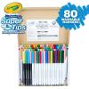 imageCrayola Supertips Washable Markers 80ct Bulk Teacher Supplies for Classrooms Kids Markers for Back to School Ages 3 Amazon Exclusive1 Count Pack of 1