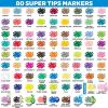 imageCrayola Supertips Washable Markers 80ct Bulk Teacher Supplies for Classrooms Kids Markers for Back to School Ages 3 Amazon Exclusive1 Count Pack of 1