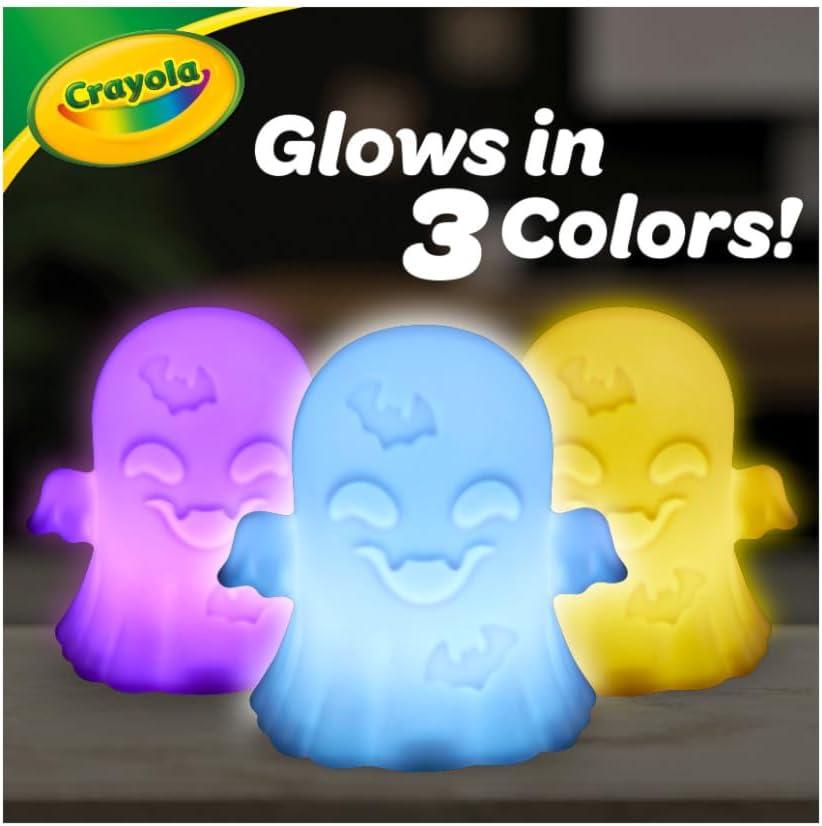 imageCrayola LightUps  Ghost Reusable Coloring Toy ampamp Craft Kit Light Up Ghost Cute Halloween Decor ampamp Night Light for Kids Halloween Toy Ages 4Ghost