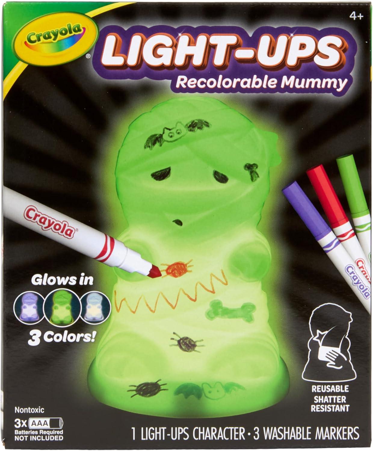 imageCrayola LightUps  Ghost Reusable Coloring Toy ampamp Craft Kit Light Up Ghost Cute Halloween Decor ampamp Night Light for Kids Halloween Toy Ages 4Light Ups Mummy
