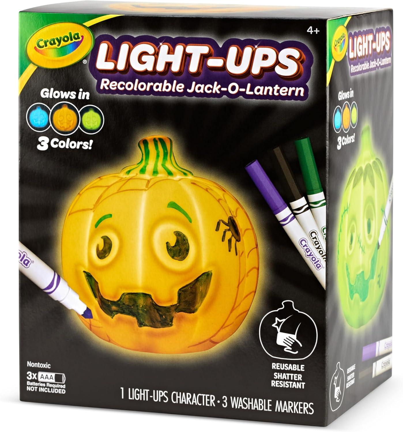 imageCrayola LightUps  Ghost Reusable Coloring Toy ampamp Craft Kit Light Up Ghost Cute Halloween Decor ampamp Night Light for Kids Halloween Toy Ages 4Light Ups JackOLantern