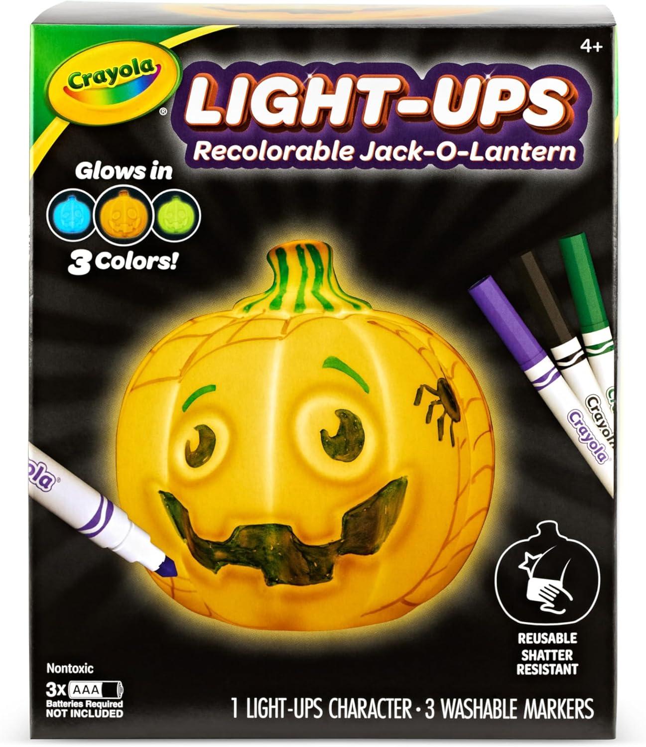 imageCrayola LightUps  Ghost Reusable Coloring Toy ampamp Craft Kit Light Up Ghost Cute Halloween Decor ampamp Night Light for Kids Halloween Toy Ages 4Light Ups JackOLantern