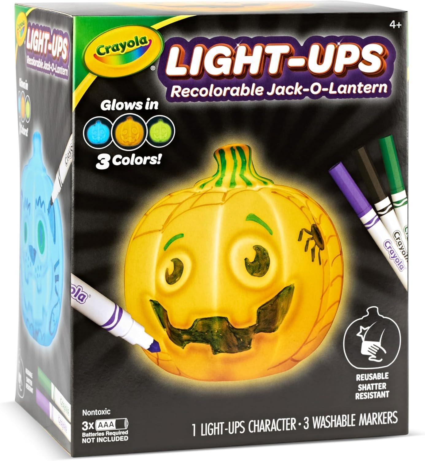 imageCrayola LightUps  Ghost Reusable Coloring Toy ampamp Craft Kit Light Up Ghost Cute Halloween Decor ampamp Night Light for Kids Halloween Toy Ages 4Light Ups JackOLantern
