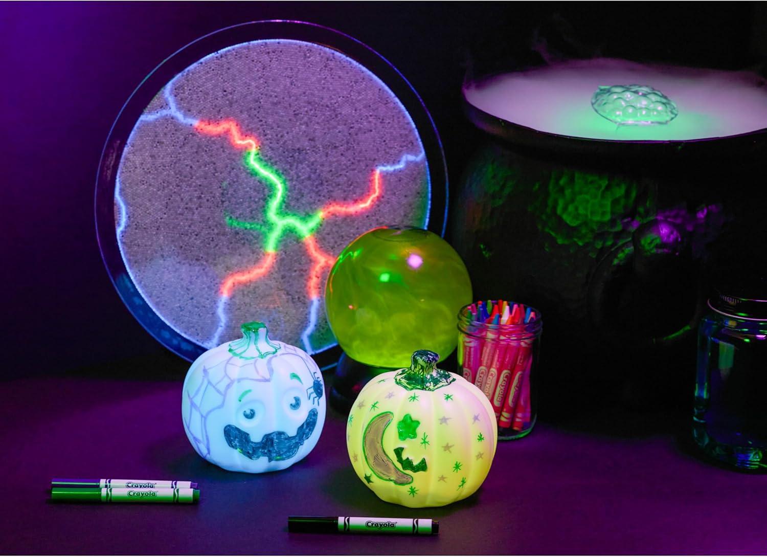 imageCrayola LightUps  Ghost Reusable Coloring Toy ampamp Craft Kit Light Up Ghost Cute Halloween Decor ampamp Night Light for Kids Halloween Toy Ages 4Light Ups JackOLantern