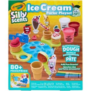 imageCrayola Silly Scents Ice Cream Toy Kids Modeling Dough Play Food Toy with Scented Markers Gifts 4