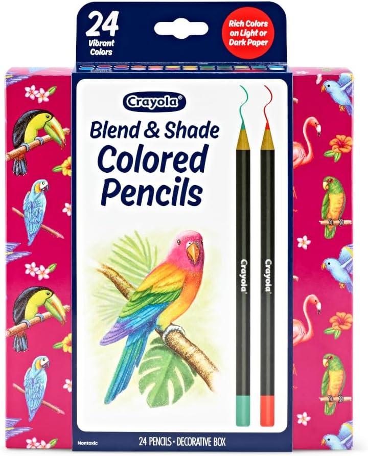 imageCrayola Gel Ink Pen Marker Set 14 Matte ampamp Glitter Pens Gel Pens for Coloring Fine Point Gift for Kids ampamp Teens Ages 4Blend  Shade
