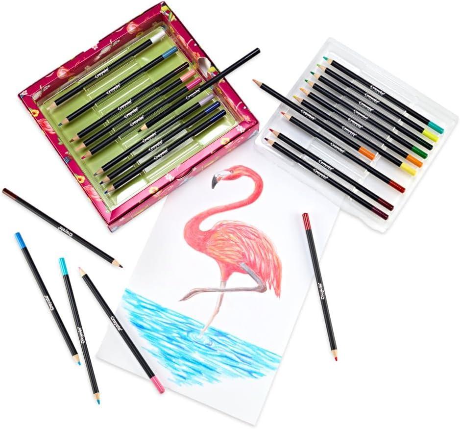 imageCrayola Gel Ink Pen Marker Set 14 Matte ampamp Glitter Pens Gel Pens for Coloring Fine Point Gift for Kids ampamp Teens Ages 4Blend  Shade