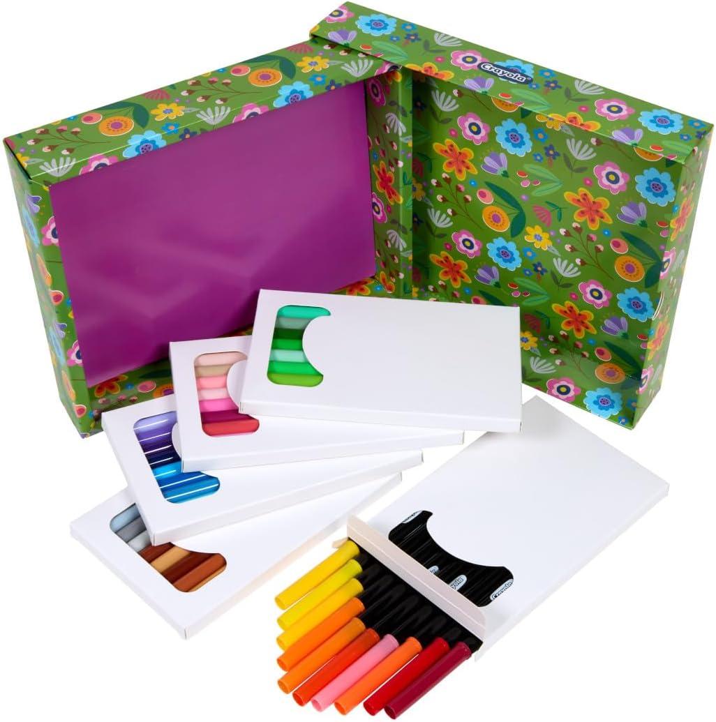 imageCrayola Gel Ink Pen Marker Set 14 Matte ampamp Glitter Pens Gel Pens for Coloring Fine Point Gift for Kids ampamp Teens Ages 4Color  Detail