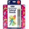 imageCrayola Gel Ink Pen Marker Set 14 Matte ampamp Glitter Pens Gel Pens for Coloring Fine Point Gift for Kids ampamp Teens Ages 4Blend  Shade