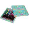 imageCrayola Gel Ink Pen Marker Set 14 Matte ampamp Glitter Pens Gel Pens for Coloring Fine Point Gift for Kids ampamp Teens Ages 4Blending