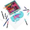 imageCrayola Gel Ink Pen Marker Set 14 Matte ampamp Glitter Pens Gel Pens for Coloring Fine Point Gift for Kids ampamp Teens Ages 4Blending