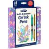 imageCrayola Gel Ink Pen Marker Set 14 Matte ampamp Glitter Pens Gel Pens for Coloring Fine Point Gift for Kids ampamp Teens Ages 4Gel  Ink