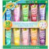 imageCrayola Bathtub Fingerpaint 10 Color Deluxe Value Pack 3 Ounce Tubes Bluetiful Blue Jungle Green Royal Purple ampamp More Color Your Bath Easily Washable Finger Paints