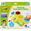 imageCrayola Butterfly Fingerpaint Pallette 3ct Washable ampamp Spillproof Fingerpaint for Toddlers Less Mess Paint Toddler Gift Ages 2