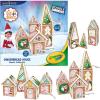 imageCreateOn Crayola Elf on The Shelf Gingerbread House  Magnetic Building Tiles Kit with Crayola Markers Christmas Holiday Craft Toy 33Piece Magnetic Construction ampamp Coloring Set for Kids Ages 3