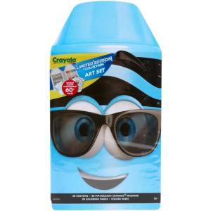 imageCrayola Coloring Set with Limited Edition Mauve Art Case Limited Edition Crayons 50 Pieces Gifts for KidsBlue